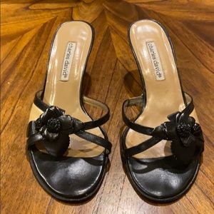 Charles David flower kitten heels